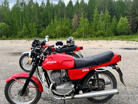1989 Jawa 350/638, красный, 120000 рублей, вид 2