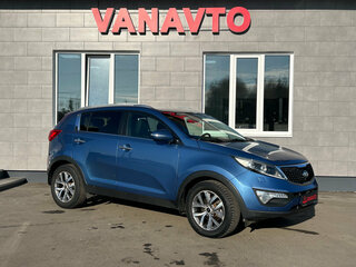 2014 Kia Sportage III Рестайлинг, синий, 1350000 рублей, вид 3