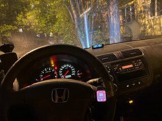 2001 Honda Civic VII, серебристый, 230000 рублей, вид 2