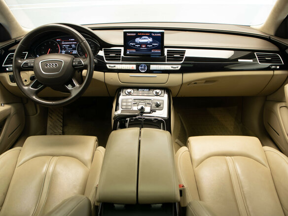 2016 Audi A8 III (D4) Рестайлинг, синий - вид 7