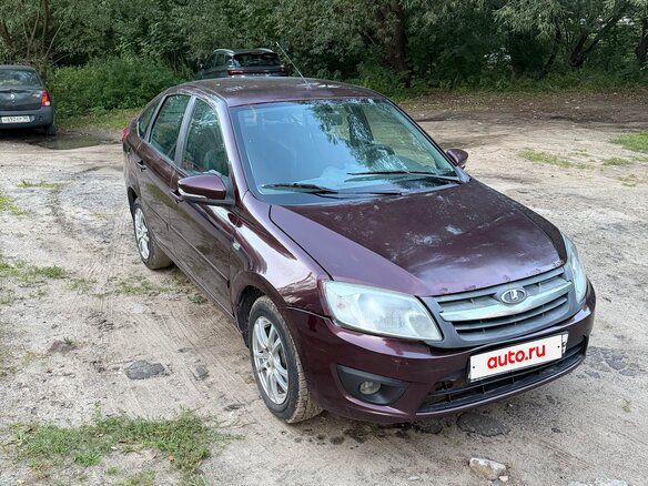 2015 Lada (ВАЗ) Granta I, пурпурный, 315000 рублей - вид 2