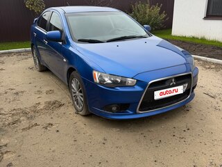 2011 Mitsubishi Lancer X Рестайлинг, синий, 850000 рублей, вид 4