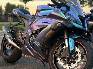 2013 Kawasaki ZX-10R Ninja, фиолетовый, 1100000 рублей, вид 5