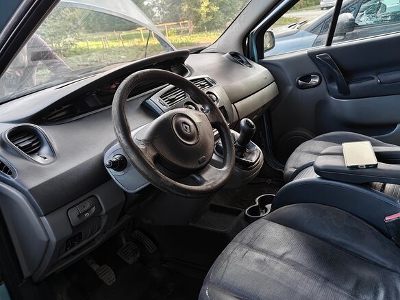 2007 Renault Scenic II Рестайлинг, голубой