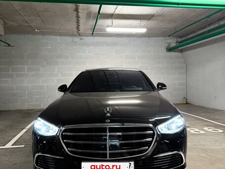 2021 Mercedes-Benz S-Класс 450 Long 4MATIC VII (W223), чёрный, 8999999 рублей, вид 2