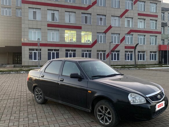 2008 Lada (ВАЗ) Priora I, чёрный, 160000 рублей - вид 1