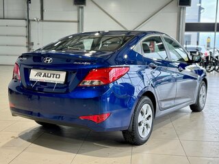 2015 Hyundai Solaris I Рестайлинг, синий, 1049000 рублей, вид 4