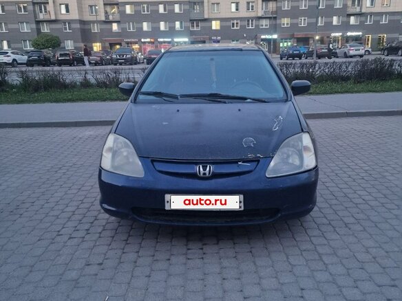 2001 Honda Civic VII, чёрный