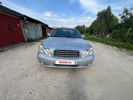 2004 Hyundai Sonata ТагАЗ IV (EF) Рестайлинг, серебристый, 430000 рублей, вид 1