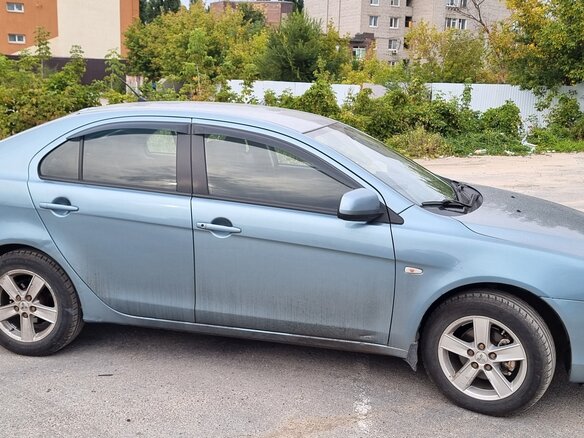 2008 Mitsubishi Lancer X, голубой, 650000 рублей - вид 2