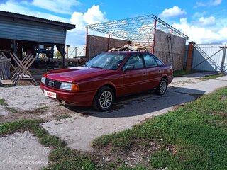1988 Audi 80 IV (B3), красный, 160000 рублей, вид 1