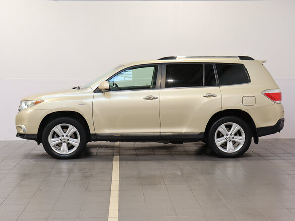 2010 Toyota Highlander II (XU40) Рестайлинг, бежевый - вид 8