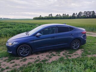 2018 Hyundai Elantra VI (AD), синий, 1470000 рублей, вид 4