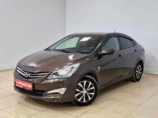 2016 Hyundai Solaris I Рестайлинг, коричневый, 995000 рублей, вид 1