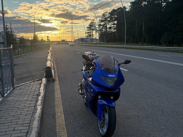 1996 Yamaha YZF600R Thundercat, синий, 350000 рублей - вид 1