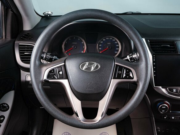 2016 Hyundai Solaris I Рестайлинг, синий, 979000 рублей - вид 12