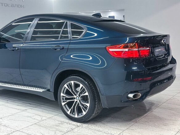 2013 BMW X6 30d I (E71) Рестайлинг, синий - вид 25