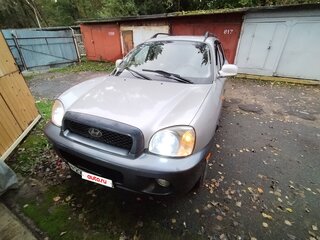 2003 Hyundai Santa Fe I, серебристый, 350000 рублей, вид 1