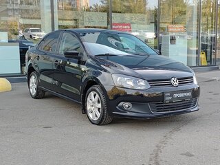 2013 Volkswagen Polo V, чёрный, 760000 рублей, вид 3