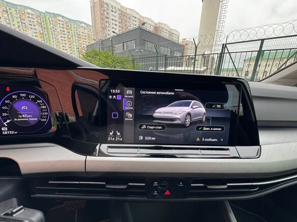 2021 Volkswagen Golf VIII, синий - вид 18