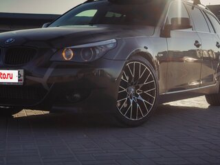 2007 BMW 5 серии 520d V (E60/E61) Рестайлинг, чёрный, 1200000 рублей, вид 1