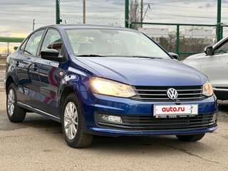 2019 Volkswagen Polo V Рестайлинг, синий, 1170000 рублей, вид 3