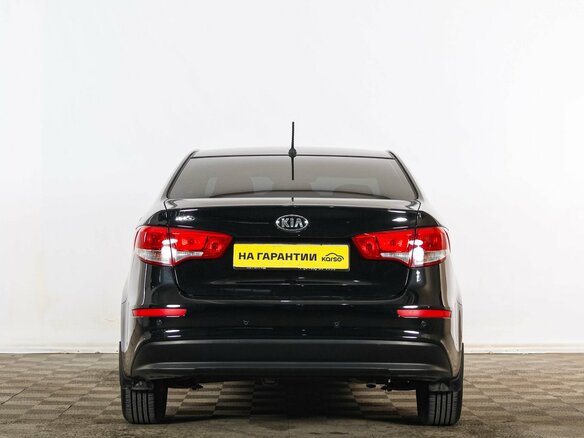2016 Kia Rio III Рестайлинг, чёрный - вид 4