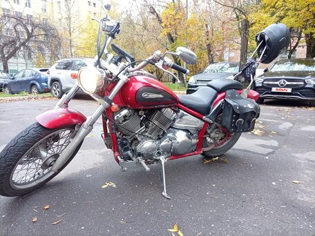 2001 Yamaha XVS400 Drag Star, красный, 380000 рублей, вид 2