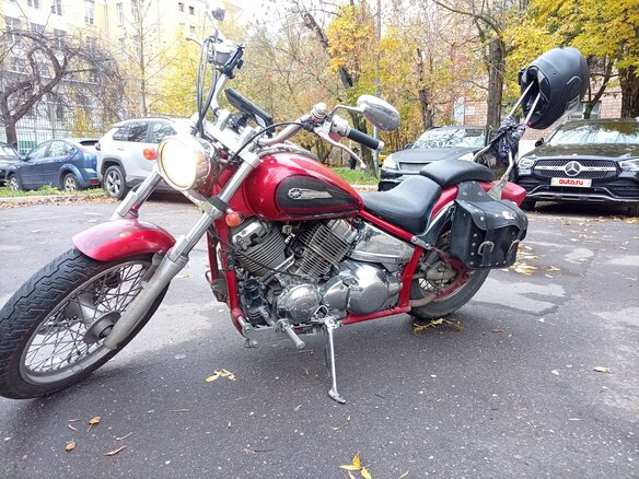 2001 Yamaha XVS400 Drag Star, красный, 380000 рублей - вид 1