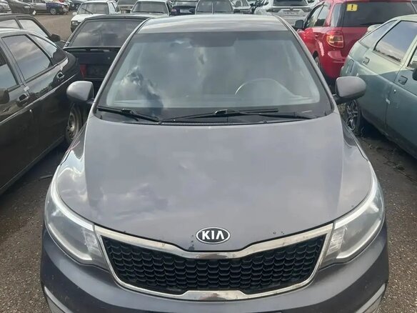 2015 Kia Rio III Рестайлинг, серый, 572000 рублей - вид 1
