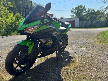2018 Kawasaki Ninja 650, зелёный, 750000 рублей, вид 3