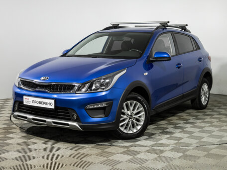 2019 Kia Rio X-Line IV, синий, 1399700 рублей, вид 1