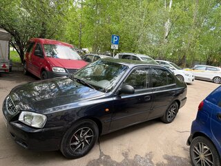 2008 Hyundai Accent ТагАЗ II, чёрный, 340000 рублей, вид 5