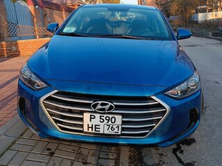 2017 Hyundai Elantra VI (AD), синий, 1450000 рублей, вид 1