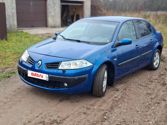 2006 Renault Megane II, синий, 300000 рублей