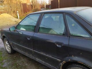 1992 Audi 80 V (B4), чёрный, 150000 рублей, вид 5