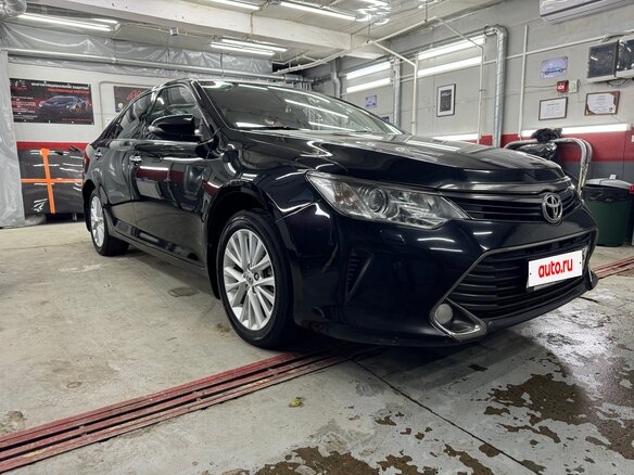 2015 Toyota Camry VII (XV50) Рестайлинг, чёрный
