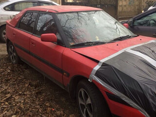 1990 Mazda 323 IV (BG), красный, 100000 рублей, вид 4