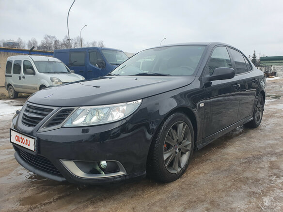 2008 Saab 9-3 II Рестайлинг, чёрный - вид 4