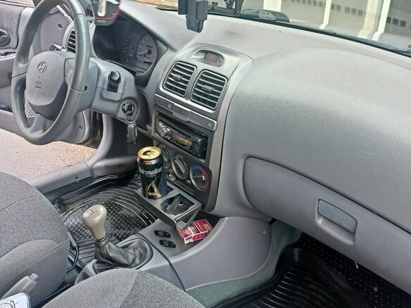 2008 Hyundai Accent ТагАЗ II, серебристый, 340000 рублей - вид 5