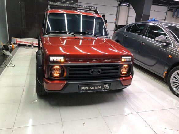 2017 Lada (ВАЗ) 2121 (4x4) Urban I Рестайлинг, красный - вид 5