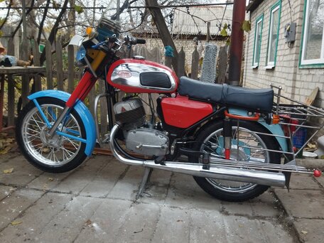 1974 Jawa 350/634, красный, 250000 рублей, вид 2