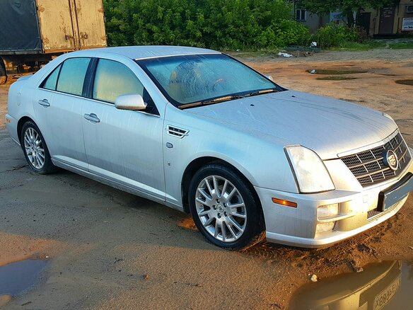 2008 Cadillac STS I Рестайлинг, серебристый - вид 1