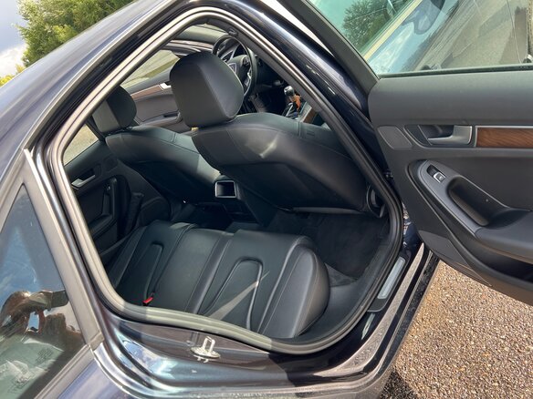 2015 Audi A4 IV (B8) Рестайлинг, синий, 1550000 рублей - вид 6