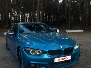 2017 BMW 4 серии 420i xDrive F32/F33/F36 Рестайлинг, синий, 2650000 рублей, вид 2