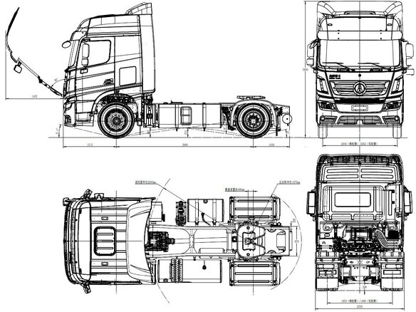 2023 Beiben (North Benz) 1848S, красный, 6490000 рублей - вид 4
