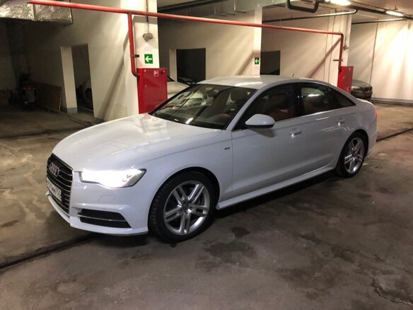 2016 Audi A6 IV (C7) Рестайлинг, белый - вид 1