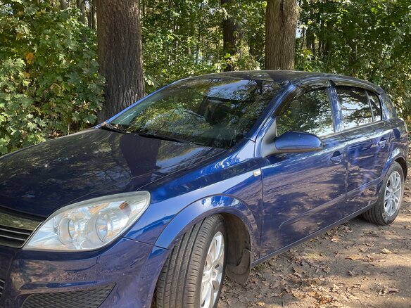 2007 Opel Astra H Рестайлинг, синий, 300998 рублей