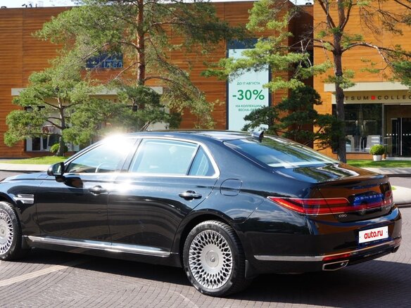 2020 Genesis G90 I Рестайлинг, чёрный - вид 3