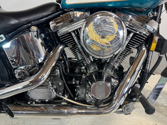 1990 Harley-Davidson Springer Softail, голубой - вид 18